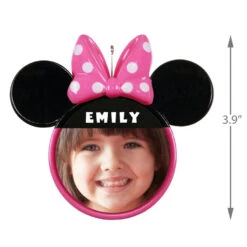 Hallmark Disney Minnie Mouse Ears Silhouette Text And Photo Personalized Ornament -Ornament Shop Minnie Mouse Ears TextPhoto Personalized Ornament 2499QHE1963B2 03