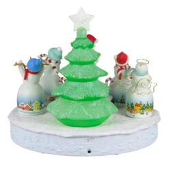 Hallmark Snowtop Lodge Christmas Concert Tabletop Decoration With Light And Sound -Ornament Shop Musical Snowmen Ornaments Keepsake Decoration 1QFM3929 06