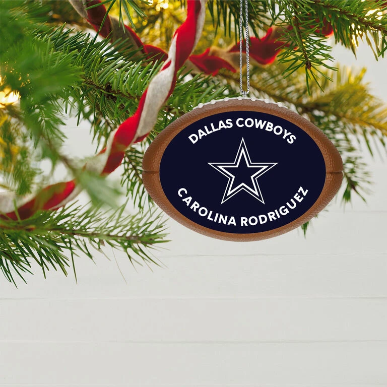 Hallmark NFL Football Dallas Cowboys Text Personalized Ornament 4 Hallmark NFL Football Dallas Cowboys Text Personalized Ornament - Image 2