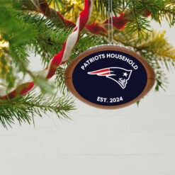Hallmark NFL Football New England Patriots Text Personalized Ornament -Ornament Shop NFL Football New England Patriots Text Personalized Ornament 2499QHE1985B8 02