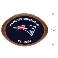 Hallmark NFL Football New England Patriots Text Personalized Ornament -Ornament Shop NFL Football New England Patriots Text Personalized Ornament 2499QHE1985B8 03