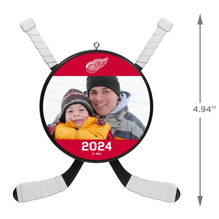 NHL Hockey Personalized Photo Ornament, Detroit Red Wings® 5 NHL Hockey Personalized Photo Ornament, Detroit Red Wings® - Image 3