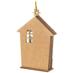 Hallmark A Child Is Born Nativity Papercraft Ornament -Ornament Shop Nativity Scene Wood and Paper Keepsake Ornament 1999QGO2759 06