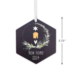 Hallmark New Home Personalized Text Metal Ornament -Ornament Shop New Home Personalized Christmas Ornament 1OFM1002B2 03