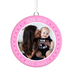 Hallmark New Mom Personalized Text And Photo Ceramic Ornament