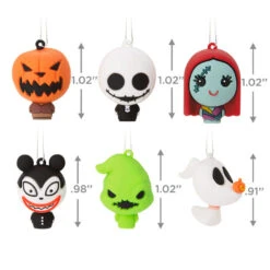 Mini Disney Tim Burton's The Nightmare Before Christmas Shatterproof Hallmark Ornaments, Set Of 6 -Ornament Shop Nightmare Before Christmas Christmas Ornaments 3HCM2372 03