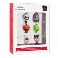 Mini Disney Tim Burton's The Nightmare Before Christmas Shatterproof Hallmark Ornaments, Set Of 6 -Ornament Shop Nightmare Before Christmas Christmas Ornaments 3HCM2372 04