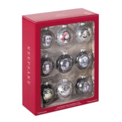 Hallmark Disney Tim Burton's The Nightmare Before Christmas Halloween Town Glass Ornaments, Set Of 9 -Ornament Shop Nightmare Before Christmas Glass Ball Keepsake Ornaments 2999QSB6289 04