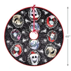 Hallmark Disney Tim Burton's The Nightmare Before Christmas Halloween Town Christmas Tree Skirt, 48" -Ornament Shop Nightmare Before Christmas Keepsake Tree Skirt 7999QFM3939 03