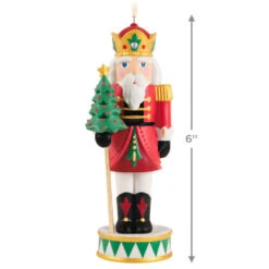 Hallmark Noble Nutcrackers Special Edition Porcelain Ornament -Ornament Shop Nutcracker With Tree Keepsake Ornament 3499QGO2979 03