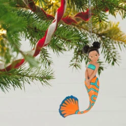 Hallmark Mythical Mermaids Ornament 9 Hallmark Mythical Mermaids Ornament -Ornament Shop Orange and Blue Mermaid Keepsake Ornament 1799QXR8257 02