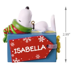 Peanuts® Snoopy Christmas Present Personalized Ornament -Ornament Shop Peanuts Snoopy Christmas Present Personalized Ornament 2499QHE1923B1 03