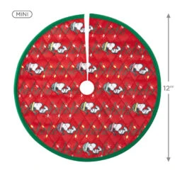 Hallmark Mini The Peanuts® Gang Snoopy Christmas Tree Topper And Tree Skirt, Set Of 2 13 Hallmark Mini The Peanuts® Gang Snoopy Christmas Tree Topper And Tree Skirt, Set Of 2 -Ornament Shop Peanuts Snoopy Mini Keepsake Tree Skirt and Topper 2599QSB6249 04