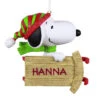 Hallmark Peanuts® Sledding With Snoopy Personalized Ornament 1 Hallmark Peanuts® Sledding With Snoopy Personalized Ornament -Ornament Shop Peanuts Snoopy With Sled Personalized Keepsake Ornament 2499QHE2002B1 01