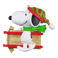 Hallmark Peanuts® Sledding With Snoopy Personalized Ornament 13 Hallmark Peanuts® Sledding With Snoopy Personalized Ornament -Ornament Shop Peanuts Snoopy With Sled Personalized Keepsake Ornament 2499QHE2002B1 06