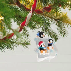 Hallmark Long Letter To Santa Penguin Ornament 9 Hallmark Long Letter To Santa Penguin Ornament -Ornament Shop Penguins in Ice Chair Keepsake Ornament 1899QGO2959 02