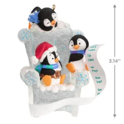 Hallmark Long Letter To Santa Penguin Ornament 10 Hallmark Long Letter To Santa Penguin Ornament -Ornament Shop Penguins in Ice Chair Keepsake Ornament 1899QGO2959 03