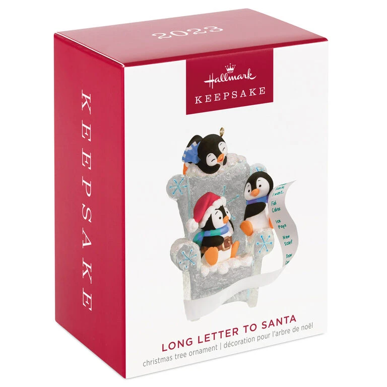 Hallmark Long Letter To Santa Penguin Ornament 6 Hallmark Long Letter To Santa Penguin Ornament - Image 4