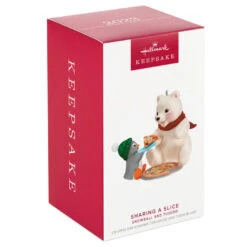 Hallmark Snowball And Tuxedo Sharing A Slice Ornament -Ornament Shop Polar Bear and Penguin Keepsake Ornament 1799QXR8049 04
