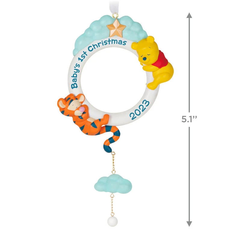 Hallmark Disney Winnie The Pooh Baby's First Christmas 2023 Ornament 5 Hallmark Disney Winnie The Pooh Baby's First Christmas 2023 Ornament - Image 3