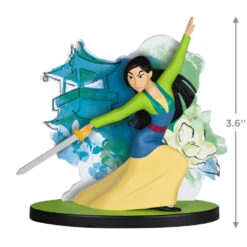 Hallmark Disney Mulan 25th Anniversary Heart Of A Warrior Ornament -Ornament Shop Princess Mulan With Sword Keepsake Ornament 1999QXD6679 03