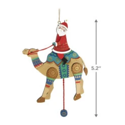 Hallmark Pull-String Camel With Santa Wood Ornament 10 Hallmark Pull-String Camel With Santa Wood Ornament -Ornament Shop PullString Camel With Santa Keepsake Ornament 2499QGO2977 03