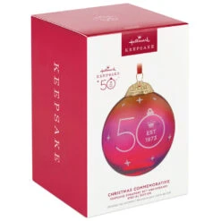 Hallmark Keepsake Ornament 50th Anniversary Christmas Commemorative Special Edition Glass And Metal Ornament 11 Hallmark Keepsake Ornament 50th Anniversary Christmas Commemorative Special Edition Glass And Metal Ornament -Ornament Shop Red Ball 50th Anniversary Keepsake Ornament 2499QGO2987 04