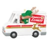 Hallmark Grandma Got Run Over By A Reindeer Musical Ornament -Ornament Shop Reindeer Express Delivery Truck Keepsake Ornament 2199QGO2639 01