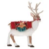 Hallmark Father Christmas's Reindeer Ornament -Ornament Shop Reindeer With Toy Sack Keepsake Ornament 2199QXE3287 01