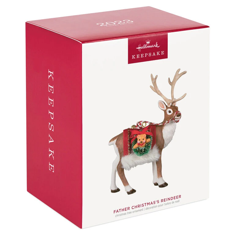 Hallmark Father Christmas's Reindeer Ornament 6 Hallmark Father Christmas's Reindeer Ornament - Image 4