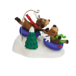 Hallmark Reindeer Antics Ornament -Ornament Shop Reindeer on Snow Tubes Keepsake Ornament 2499QGO2747 06