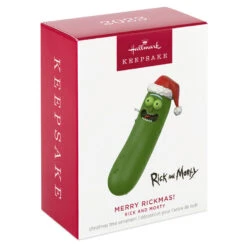 Hallmark Rick And Morty Merry Rickmas! Ornament -Ornament Shop Rick and Morty Pickle Keepsake Ornament 1799QXI6087 04