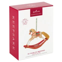 Hallmark 50 Years Of Memories Rocking Horse Special Edition Porcelain Ornament 11 Hallmark 50 Years Of Memories Rocking Horse Special Edition Porcelain Ornament -Ornament Shop Rocking Horse 50 Years Keepsake Ornament 2599QGO2507 04