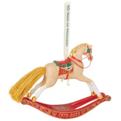 Hallmark 50 Years Of Memories Rocking Horse Special Edition Porcelain Ornament 13 Hallmark 50 Years Of Memories Rocking Horse Special Edition Porcelain Ornament -Ornament Shop Rocking Horse 50 Years Keepsake Ornament 2599QGO2507 06