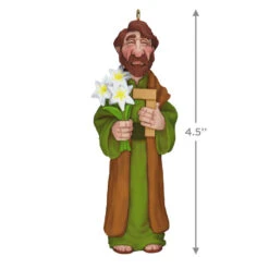 Hallmark Saint Joseph Ornament -Ornament Shop Saint Joseph Holding Lilies Keepsake Ornament 1799QGO2757 03