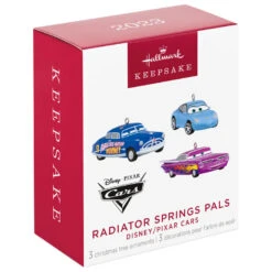 Hallmark Mini Disney/Pixar Cars Radiator Springs Pals Ornaments, Set Of 3 20 Hallmark Mini Disney/Pixar Cars Radiator Springs Pals Ornaments, Set Of 3 -Ornament Shop Sally Doc Hudson Ramone Cars Keepsake Ornaments 2999QXM9297 06