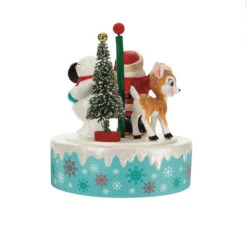 Hallmark Nostalgic Noel Ornament With Sound And Motion 13 Hallmark Nostalgic Noel Ornament With Sound And Motion -Ornament Shop Santa Snowman Reindeer Spinning Keepsake Ornament 4499QGO2769 06