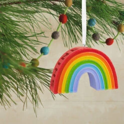 Signature Rainbow Hallmark Ornament 7 Signature Rainbow Hallmark Ornament -Ornament Shop Signature Rainbow Christmas Ornament 1HDL2177 02