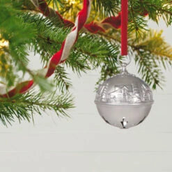 Hallmark Ring In The Season Metal Bell Ornament -Ornament Shop Silver Jingle Bell Keepsake Ornament 2699QXR8139 02