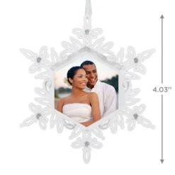 Hallmark Sparkling Snowflake Photo Personalized Metal Ornament -Ornament Shop Snowflake Photo Personalized Keepsake Ornament 2499QHE2012B2 03