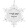 Hallmark Sparkling Snowflake Text Personalized Metal Ornament -Ornament Shop Snowflake Text Personalized Keepsake Ornament 2499QHE2012B1 01