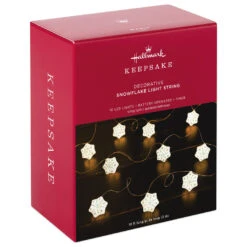 Hallmark Snowflake 10-Light Christmas String Lights, 10' -Ornament Shop Snowflakes Keepsake Christmas Light String 1QSB6297 04