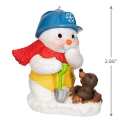 Hallmark Snow Buddies 2023 Ornament -Ornament Shop Snowman and Gopher Keepsake Ornament 1799QXR8037 03