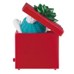 Hallmark Smiles Across The Miles 2023 Recordable Sound Ornament -Ornament Shop Snowman in Red Present Keepsake Ornament 2499QGO2619 06