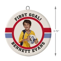 Soccer Ceramic Circle Personalized Photo Ornament -Ornament Shop Soccer Ceramic Circle Personalized Photo Ornament 1999QHE1711B106 03