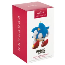 Hallmark Sonic The Hedgehog Sonic's Spin Attack Ornament -Ornament Shop Sonic the Hedgehog Keepsake Ornament 1899QXI6329 04