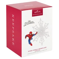 Hallmark Marvel Spider-Man Spidey Spins A Snowflake Ornament 11 Hallmark Marvel Spider-Man Spidey Spins A Snowflake Ornament -Ornament Shop Spiderman Snowflake Keepsake Ornament 1999QXI7467 04