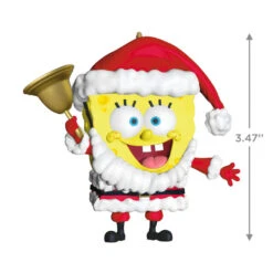 Hallmark Nickelodeon SpongeBob SquarePants Santa Ornament -Ornament Shop SpongeBob Santa Keepsake Ornament 1899QXI7367 03