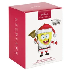 Hallmark Nickelodeon SpongeBob SquarePants Santa Ornament -Ornament Shop SpongeBob Santa Keepsake Ornament 1899QXI7367 04