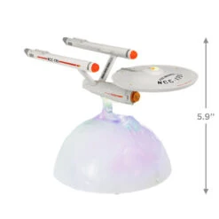 Hallmark Star Trek™ U.S.S. Enterprise NCC-1701 Tabletop Decoration With Light And Sound 8 Hallmark Star Trek™ U.S.S. Enterprise NCC-1701 Tabletop Decoration With Light And Sound -Ornament Shop Star Trek Starship Enterprise Keepsake Decoration 1QFM3947 03